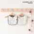 [Copper Life] Copper Fabric Newborn Baby Bib _ Electromagnetic Wave Blocking, Anti-static, Deodorizing, Antimicrobial _ Made in KOREA